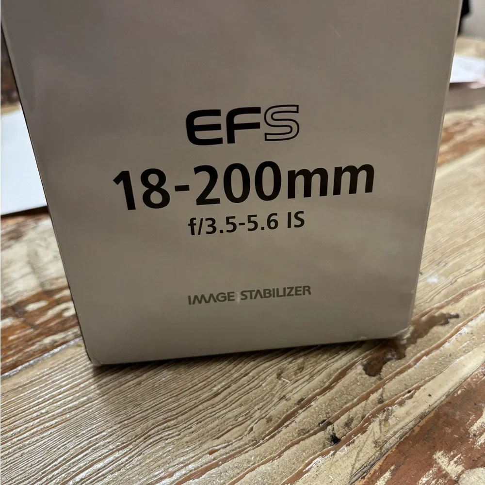 Canon Gray and Black EF-S 18-200mm Lens